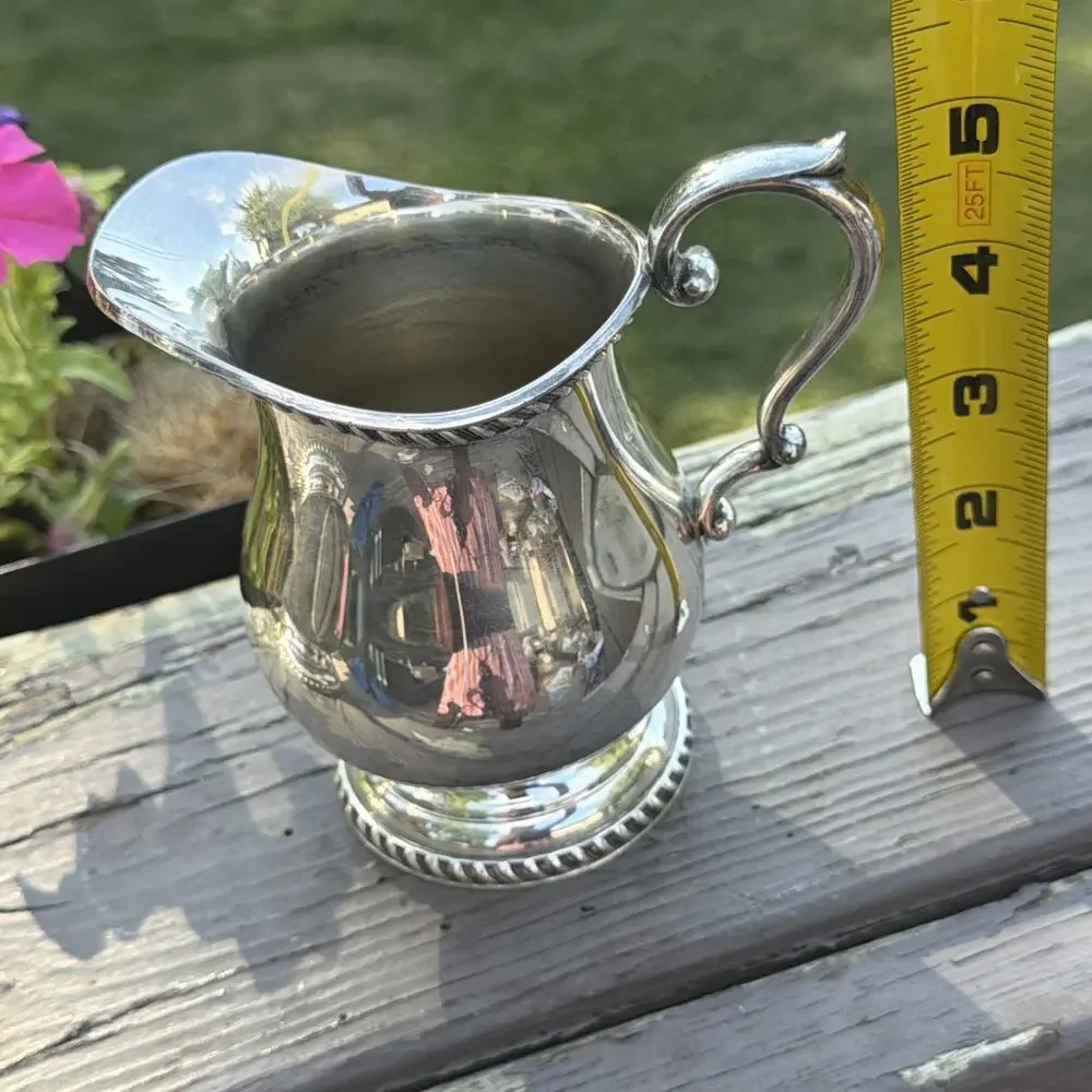 Vintage Art Silver Co SPC 7500 Silverplate 3 Pc Tea Coffee Set 1930s 1940s Art